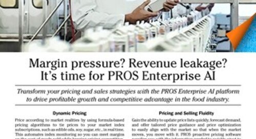 PROS Enterprise AI for the Food Industry