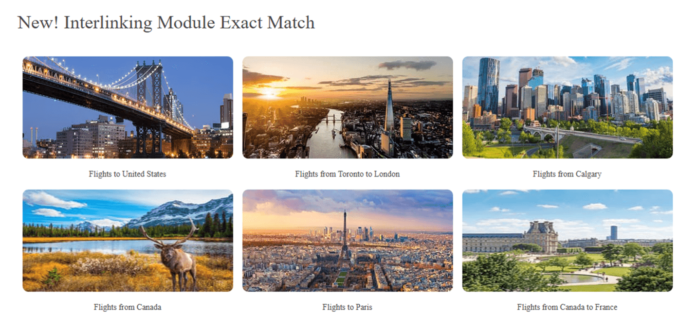 Exact Match Interlinking Module, image