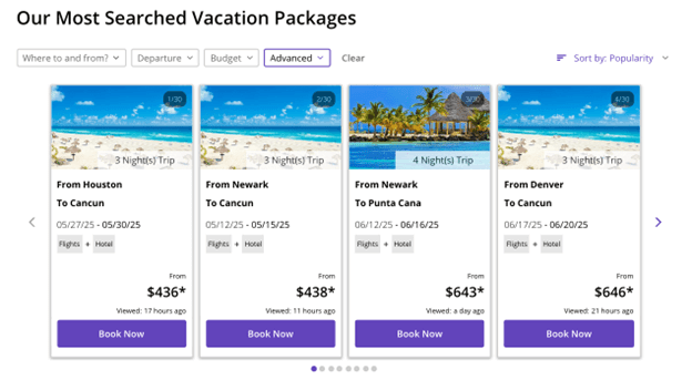 Fare Refresher for Vacation Packages, image