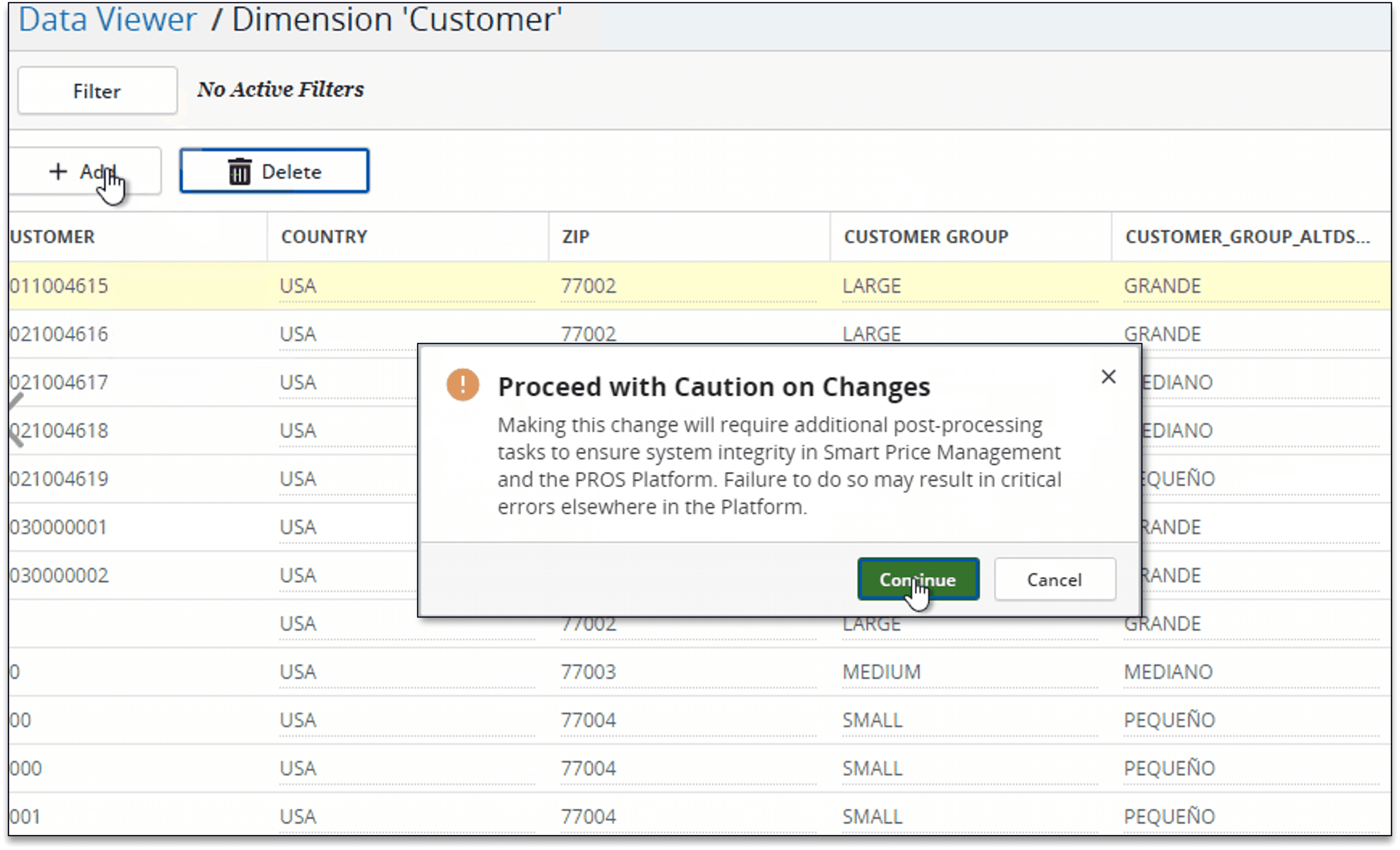Enhancing User Experience in PROS Smart Price Management