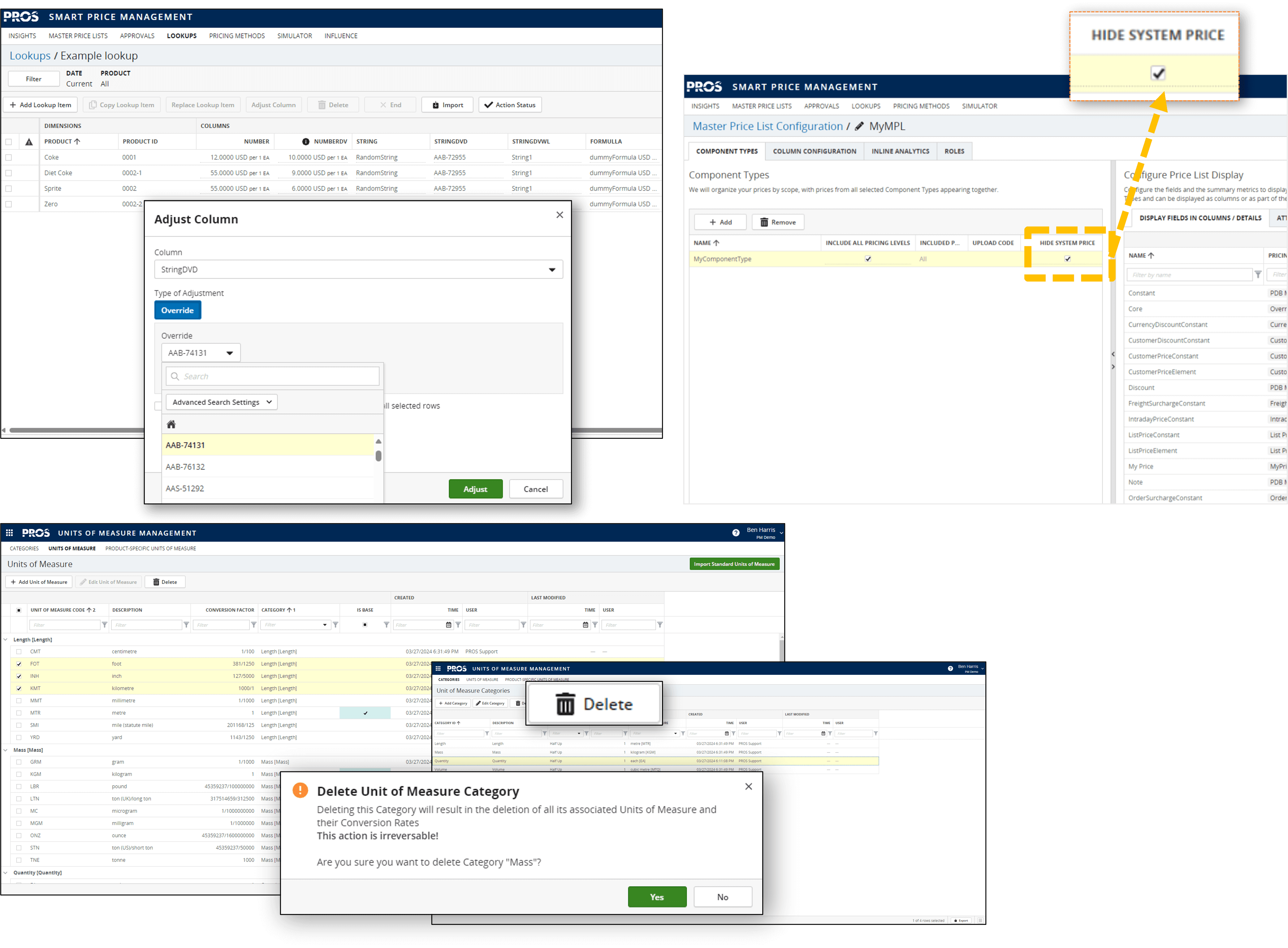Enhancing User Experience in PROS Smart Price Management